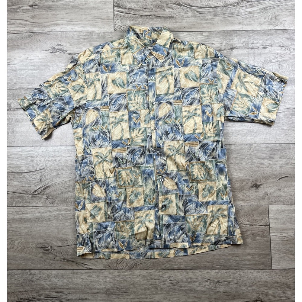 Tori Richard Vintage Hawaiian Shirt Mens Small Cotton Lawn Floral Palm Made USA - Picture 11 of 11